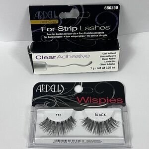 Ardell Wispies 113 Black Lashes & Clear Adhesive